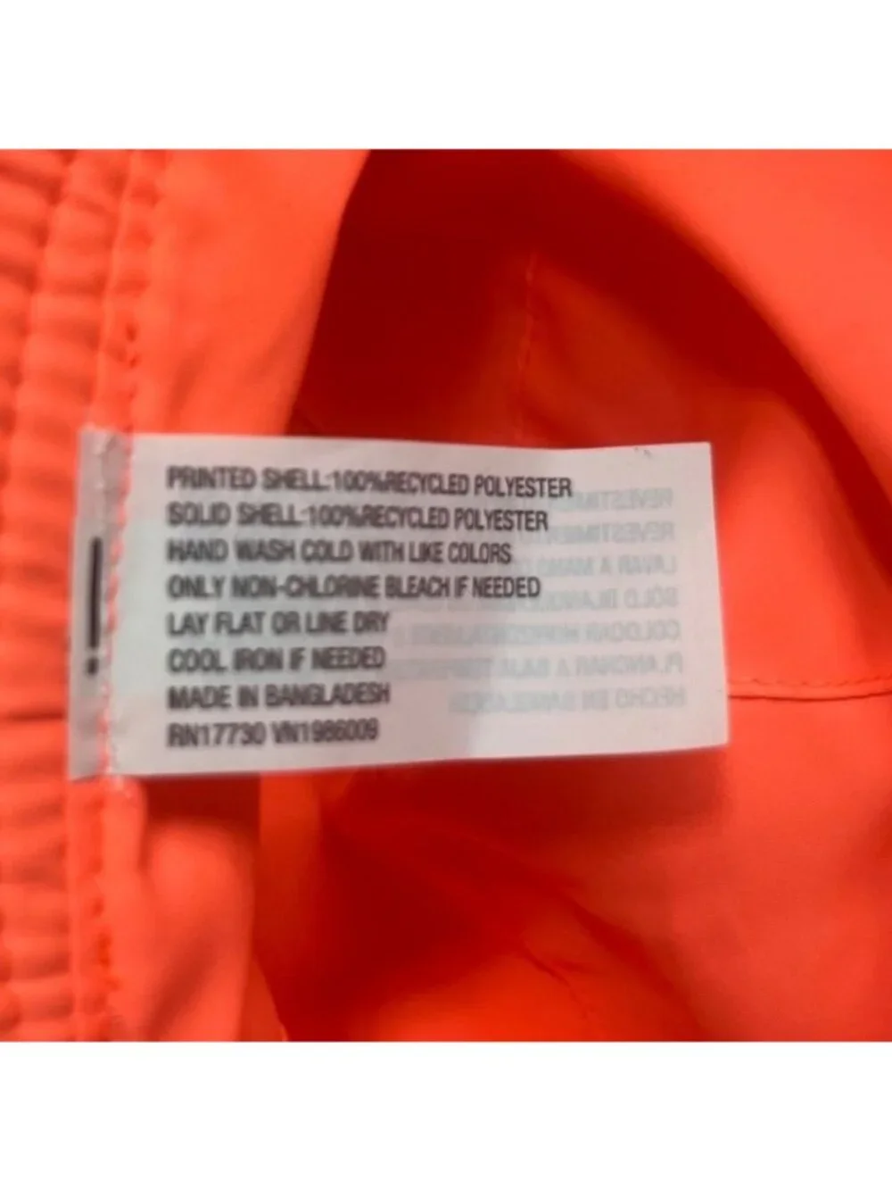 Reversible Baby Bucket Hat Crab Print UPF 50+ 12–24Months Orange‎ New Summer